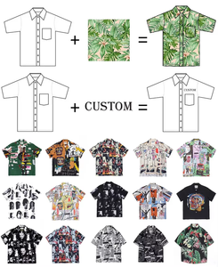 Palmier personnalisé imprimé été plage vacances tenue pour hommes à séchage rapide hawaïen chemise et short ensemble - Product Image 6