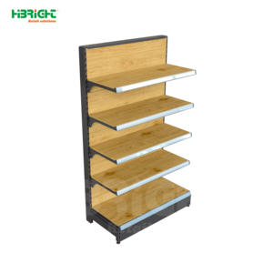 Supermarket <b>Shelf</b> Metallic Retail Display Rack Pegboard Gondola Shelving for Convenience Store - Product Image 4
