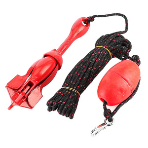 Accessoires <span class=keywords><strong>pour</strong></span> bateaux, petite <span class=keywords><strong>ancre</strong></span> en aluminium et acier avec corde <span class=keywords><strong>pour</strong></span> kit d'ancrage - Product Image 3