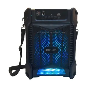 Haut-parleur KTS KTX-1203 6,5 pouces Haut-parleur portable sans fil de haute qualité, lumière LED clignotante BT, TWS, USB, TF, radio FM - Product Image 1