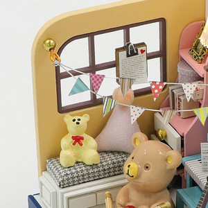 Fabrikpreis Cuteroom S2303 Moments of Music Mini Puppenhaus 3D Holz-Puppenhäuser DIY Miniatur-Puppenhaus mit <span class=keywords><strong>LED</strong></span>-Beleuchtung - Product Image 5