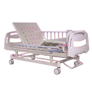 Lit d'hôpital Saikang équipement <span class=keywords><strong>médical</strong></span> confortable lit manuel à cinq fonctions - Product Image 2