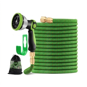 Meilleur tuyau rétractable de 30 m à 3 couches en latex extensible avec intérieur en PP haute résistance pour l'approvisionnement en eau et l'irrigation - Product Image 1
