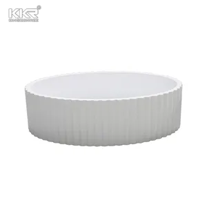Exclusive contemporary design Artificial Solid Surface table top basin