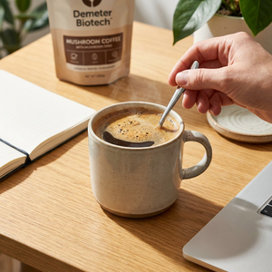 Café de <span class=keywords><strong>Hongos</strong></span> Orgánico en Polvo Instantáneo, Mezcla 5 en 1 y 12 en 1 <span class=keywords><strong>con</strong></span> Extracto de Reishi, Chaga, Melena de León y Cordyceps, Soporte OEM - Product Image 4
