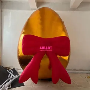 Holiday Inflatable Decorations, Easter Egg Air Inflation Balloon, Giant Inflatable Gold Egg