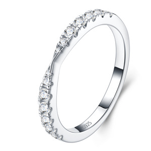 Nouvelle bague pour femme en argent S925, minimaliste et élégante, style <span class=keywords><strong>Aurora</strong></span>, avec moissanite de luxe, produit phare en vente chaude, populaire sur les diffusions en direct <span class=keywords><strong>TikTok</strong></span> transfrontalières - Product Image 4