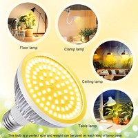 Ampoule LED de culture 28W E14 à spectre complet en PVC pour serre intérieure, fleurs, légumes, succulentes, émission bleue, IP54