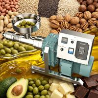 Presse à huile à vis à froid 20 kg/h, extracteur multifonctionnel d'huile d'arachide et d'olive, machine de traitement d'huile haute efficacité
