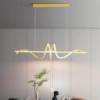 Lampes suspendues LED modernes en spirale PM Design Models, or noir, pour table, salle à manger, cuisine, bar, décoration intérieure, lustre LED