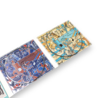 Digipak de CD Pregrabado, Estuche Retro de Doble Disco con Impresión de Arte Musical Abstracto y Graffiti