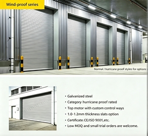 <span class=keywords><strong>Porte</strong></span> de garage extérieure de style américain, résistante aux ouragans, en acier galvanisé, avec volets roulants de sécurité - Product Image 5