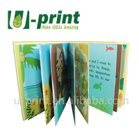 Servicios de libros en inglés educativos para niños de tapa dura de impresión personalizada con certificado del Forest Stewardship Council