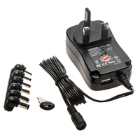 Pengisi daya Adaptor tegangan dapat diatur, catu daya AC/DC Universal 12W 3V,4.5V,5V,6V,7.5V,9V,12V Adaptor DC