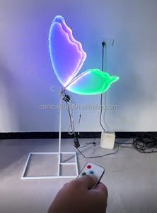 Lampada a Forma di <span class=keywords><strong>Farfalla</strong></span> Illuminata per Decorazioni Matrimoniali, Bestseller, con Telecomando, <span class=keywords><strong>Farfalla</strong></span> Automatica con Ali Colorate - Product Image 4