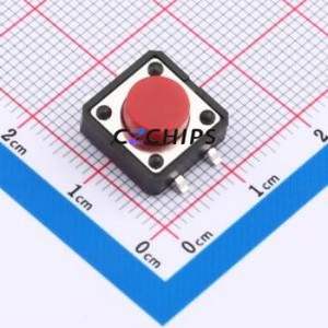 TP10922660 Tactile Switch SMD Switch Single Pole Single Throw Round Button 2.6N Vertical Mount - Product Image 1