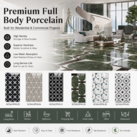Carrelage en porcelaine pleine masse 600x1200mm, motif brillant, décoratif, pour sol et mur, idéal pour hôtels, villas et projets commerciaux