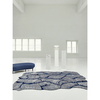 Tapis en laine moderne et simple de designer, tissé à la main, motif géométrique, coussin de canapé, modèle de luxe léger haut de gamme pour la maison