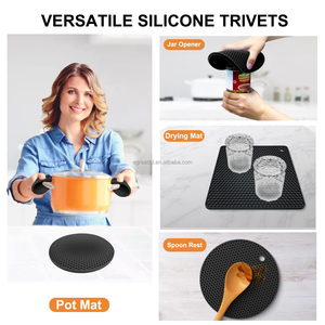 Soldes B2B : Réduction Tarifaire – Tapis de Protection en Silicone Nid d'Abeille Antidérapant, Flexible et Écologique, Résistant à la Chaleur pour Plats Chauds et Sous-Verres - Product Image 5