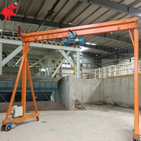 Grue portique mobile d'extérieur à cadre en A de 1, 2, 3, 5 tonnes pour atelier extérieur