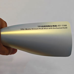 Película Protectora de Pintura TPU Autoregenerable que Cambia de Color, Azul Mate Distante, Dorado Encantado, Protección UV del 99%, Película para Automóvil con 5 Años de Garantía - Product Image 1