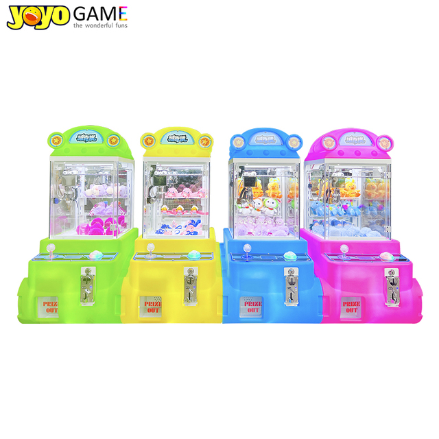 Table-top Claw Machine for Sale LED Light Joystick Controlled Arcade Gift Vending Machine for Coffee Bars and Milk Tea Shops