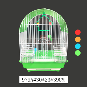 Toptan ucuz fantezi kanarya kuş üreme kafesi basit demir tasarım katı desen palet tipi plastik tepsi kutusu ambalaj ile - Product Image 2