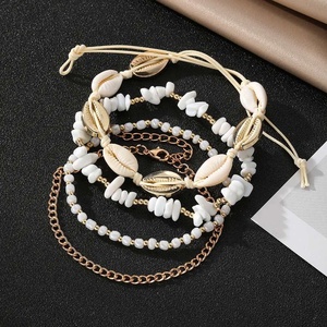 Nouvel ensemble de chevillères coquillages ZYO imperméables style bohème pour femme, idéal pour la plage et l'été - Product Image 2