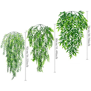 Dressed Artificial Persian <b>Leaves</b> <b>Wall</b> Hanging Greenery Plastic Wedding Home <b>Decor</b> 10cm and Below - Product Image 2