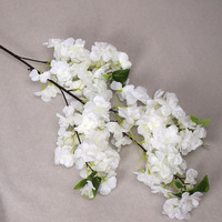 Künstliche Kirschblütenzweige aus Seide, 4 Zweige, 100-200cm, für Hochzeit, Abschlussfeier, Muttertag, Weihnachtsdekoration
