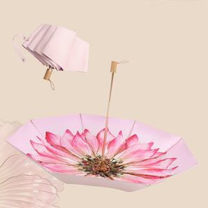 <span class=keywords><strong>Parasol</strong></span> pliant manuel de voyage à double couche, résistant aux UV, super résistant au soleil, anti-vent, avec cadre en aluminium <span class=keywords><strong>noir</strong></span> et poignée en <span class=keywords><strong>bois</strong></span> - Product Image 6