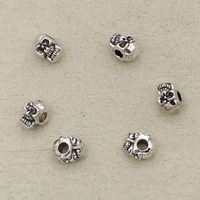Perles squelette en métal argenté et bronze antique pour la fabrication de bijoux DIY