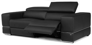 Canapé en cuir moderne pour salon, fauteuil lounge, combinaison design de salon, canapé en cuir de luxe blanc/noir - Product Image 6
