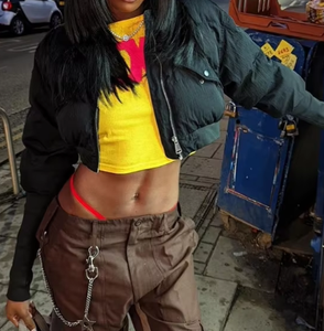 Viviblook M22TP405 Vêtements d'automne pour femmes Coupe-vent à la mode Vestes pour femmes de grande taille - Product Image 4