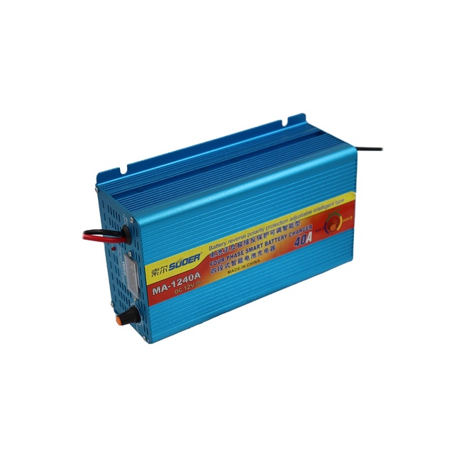 Suoer MA-1240A 12v 24v 36v 60v 72v Electric Scooter 48v 800w Battery Charger 15a 10a 12a 25a 40a BatteryCharger