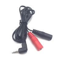 2m 2.5mm 4 Pôles Audio Mâle à 3.5mm 2 Femelle Jack Adaptateur CTIA Y Splitter Audio Cable