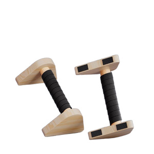 Thân Thiện Với Môi Bằng Gỗ Với EVA Push-Up Khung Người Đàn Ông Của Phụ Trợ Huấn Luyện Viên Đẩy Up Nga Đứng-Up Tập Thể Dục Hình Chữ I Parallettes - Product Image 3