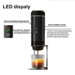 <span class=keywords><strong>Cafetera</strong></span> Espresso Portátil con Calentamiento Automático, Eléctrica e Inalámbrica <span class=keywords><strong>para</strong></span> Camping, Viajes en Auto, Funciona con Batería y <span class=keywords><strong>Café</strong></span> <span class=keywords><strong>Molido</strong></span> - Product Image 2