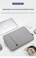 Housse de protection pour ordinateur portable en gros, 13, 14, 15,6 pouces, avec fermeture éclair et intérieur en velours