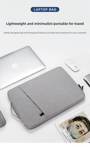 Funda Protectora <span class=keywords><strong>para</strong></span> Computadora Portátil al por Mayor, Funda Protectora <span class=keywords><strong>para</strong></span> Computadora Portátil de 13, 14 y <span class=keywords><strong>15.6</strong></span> Pulgadas con Cierre, Funda <span class=keywords><strong>para</strong></span> Computadora Portátil con Interior de Terciopelo - Product Image 6