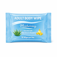Lingettes corporelles extra épaisses pour adultes, lingettes humides jetables en tissu, nettoyage sans rinçage, lingettes de bain