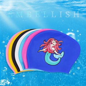 Bonnet de bain en silicone professionnel de haute qualité pour cheveux longs, avec logo personnalisé, idéal pour femmes et dreadlocks - Product Image 1