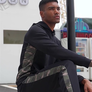 Customized Men's Sports Camouflage Top <b>Hoodie</b> Quick Dry Sun Protection Running Fitness Sports Jacket - Product Image 5