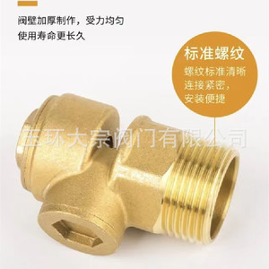 Válvula de vacío de latón DN15 DN20 DN25 tipo manual de ajuste a presión para sistema de tuberías de agua - Product Image 3