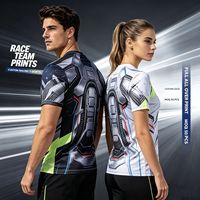 Camiseta Deportiva Personalizada de Alto Rendimiento, Ventilada y de Secado Rápido para Carreras de Obstáculos y Equipos de Fitness Amateur