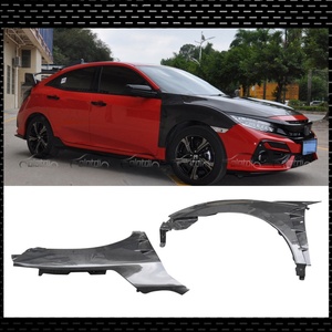 ช่องระบายอากาศคาร์บอนไฟเบอร์ ฝาครอบซุ้มล้อ สำหรับ Honda Civic Type R FK7 FC1 รุ่นที่ 10 Hatchback 2 ประตู 4 ประตู 5 ประตู Coupe Sedan ปี 2016+ - Product Image 2