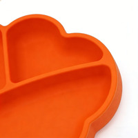 Assiette de repas pour bébé en silicone de qualité alimentaire, non toxique, prix d'usine, compatible micro-ondes, sans BPA, assiette à ventouse pour enfants