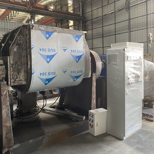 Polymer Sigma Mixer Z Model for Clay Kneading Stainless Steel Construction <b>Jacketed</b> <b>Heating</b> & Hydraulic Discharge - Product Image 5