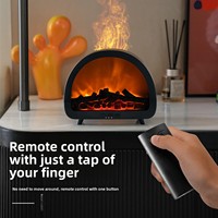 Diffuseur d'arômes électrique rétro style cheminée 200 ml, humidificateur d'air à brume froide pour huiles essentielles, pour la maison et le bureau
