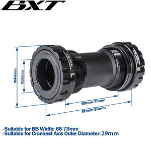Soporte inferior BXT, 24mm/29mm, tipo roscado, <span class=keywords><strong>68mm</strong></span>-73mm, rodamiento sellado de aluminio, <span class=keywords><strong>eje</strong></span> de bicicleta integrado hueco, piezas <span class=keywords><strong>BSA</strong></span> DUB - Product Image 2